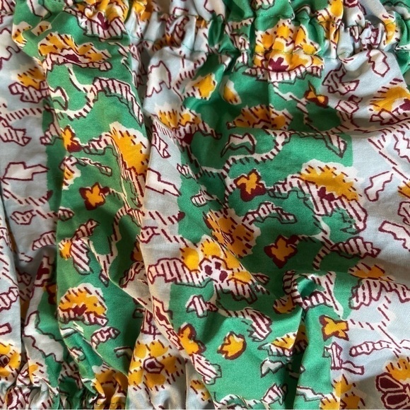 NWT RHODE x Target whimsical Green floral spaghetti Top crop size XXL - Picture 8 of 14